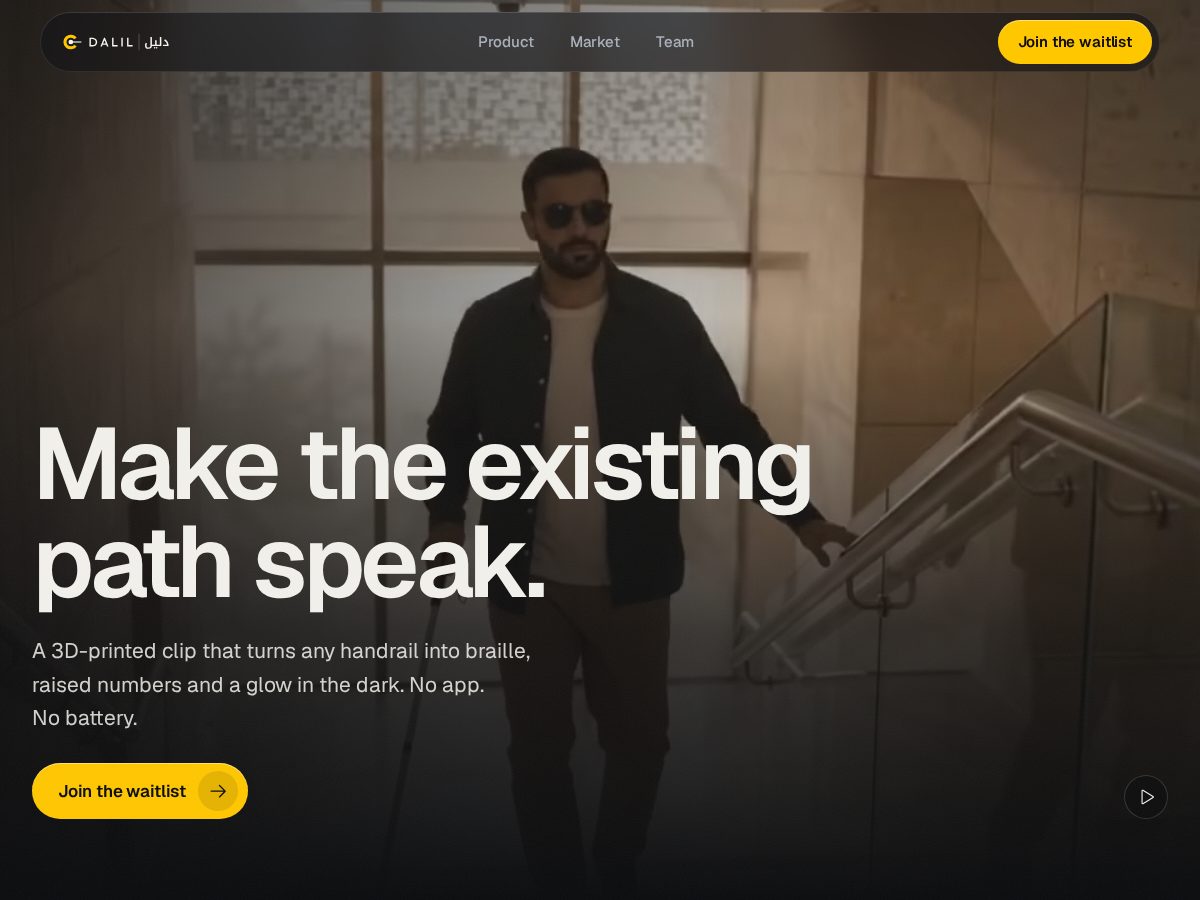 Landing-page snapshot of dalil-team.com