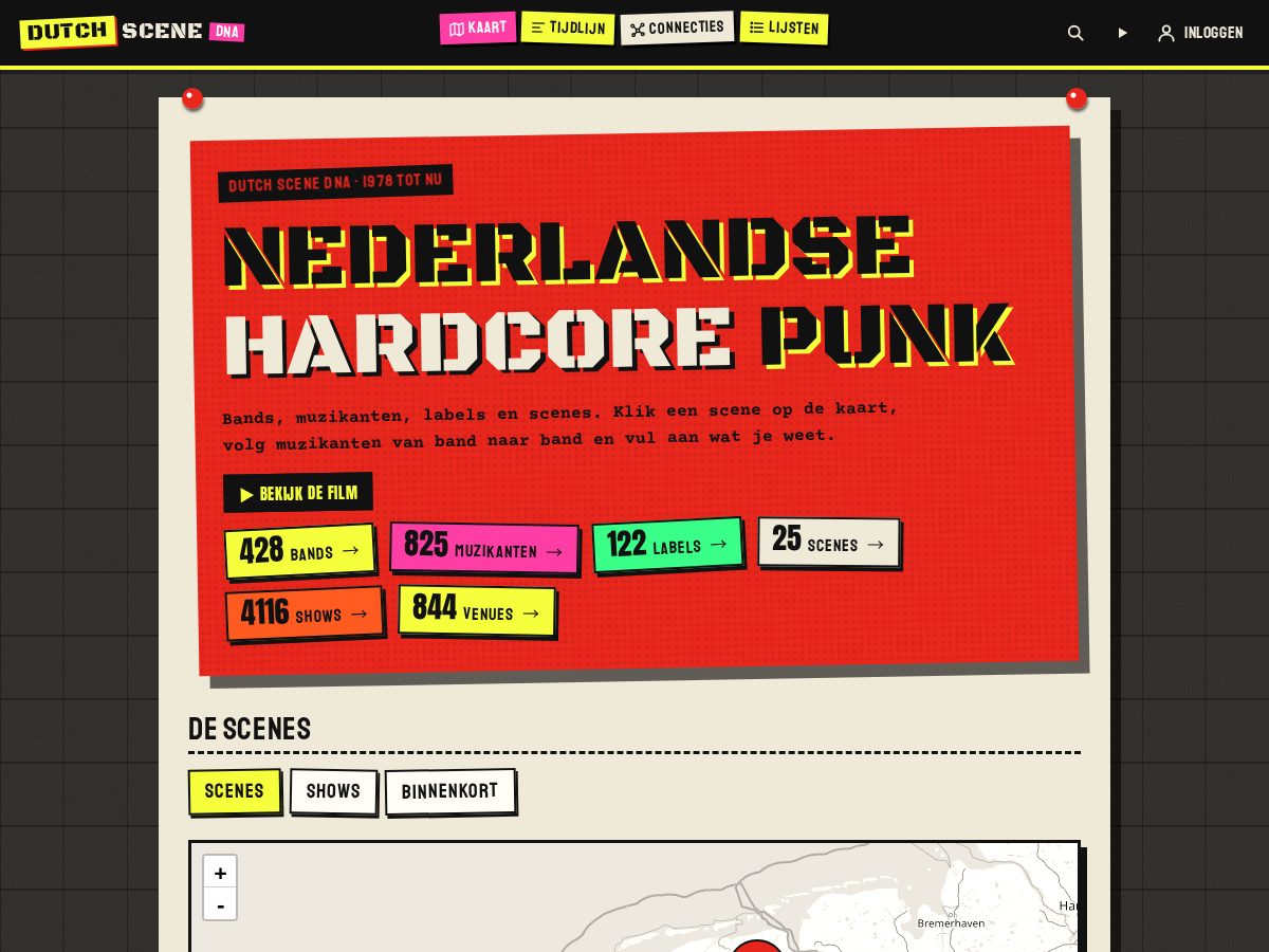 Landing-page snapshot of dutchscenedna.com