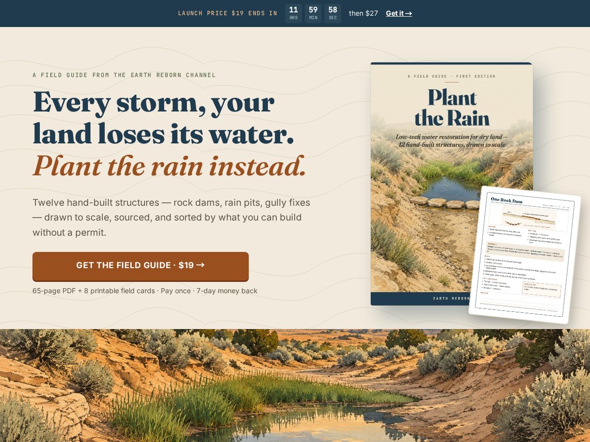 Landing-page snapshot of earthreborn.store
