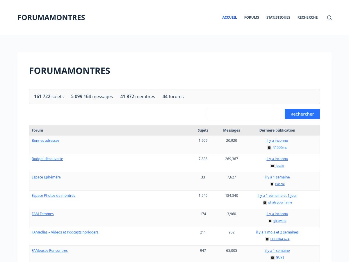 Landing-page snapshot of famontres.com