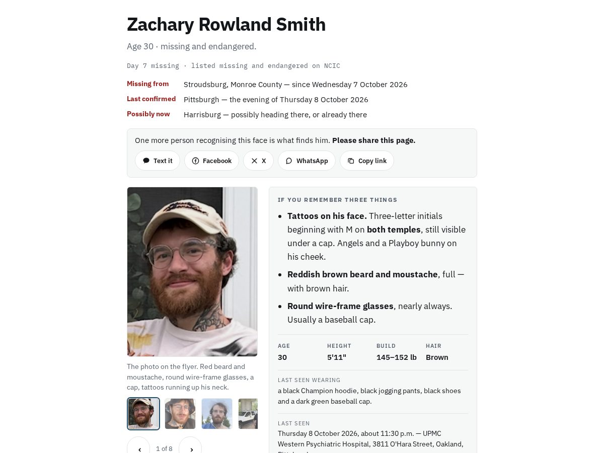 Landing-page snapshot of findzachary.com