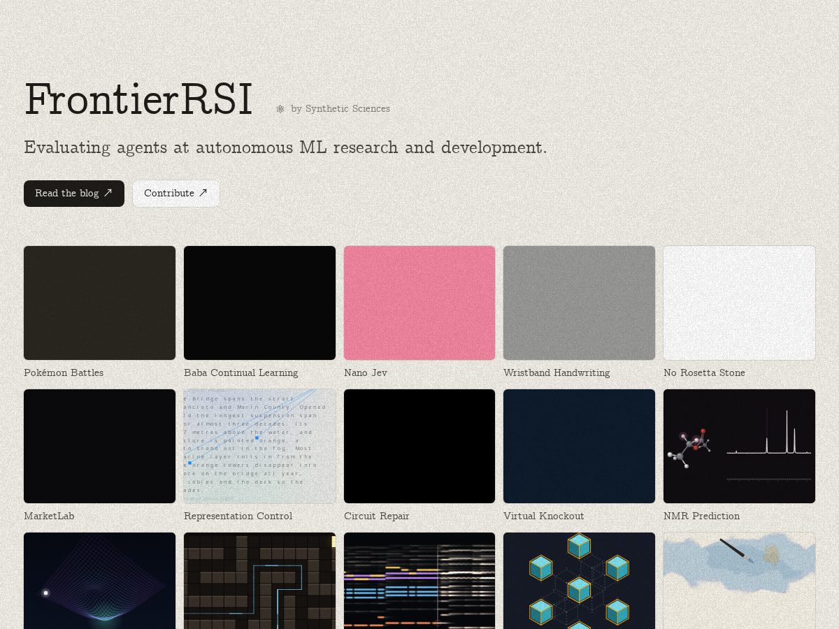Landing-page snapshot of frontierrsi.net