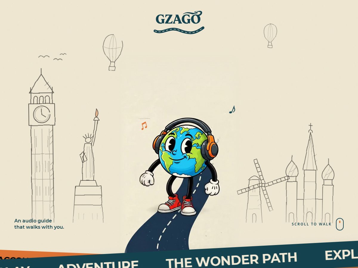 Landing-page snapshot of gzago.app