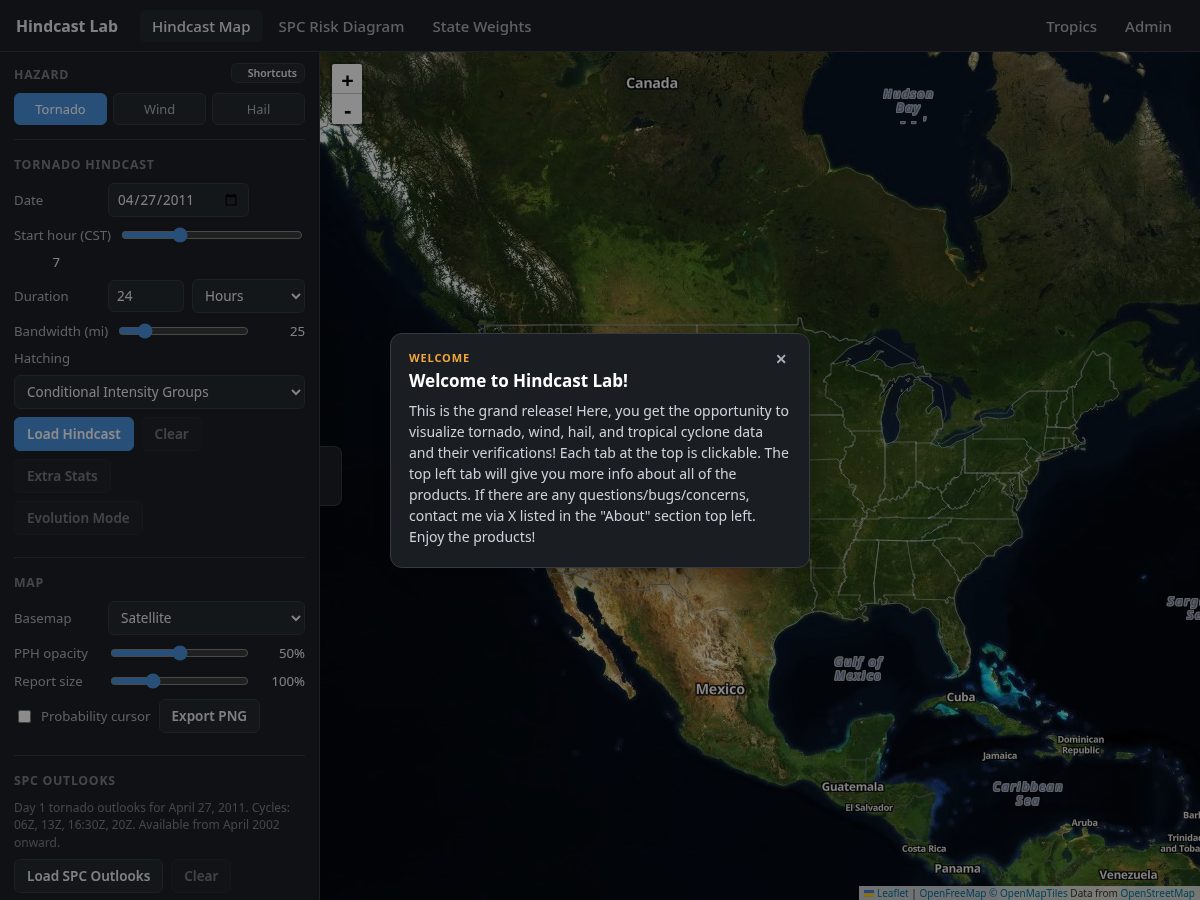 Landing-page snapshot of hindcastlab.com