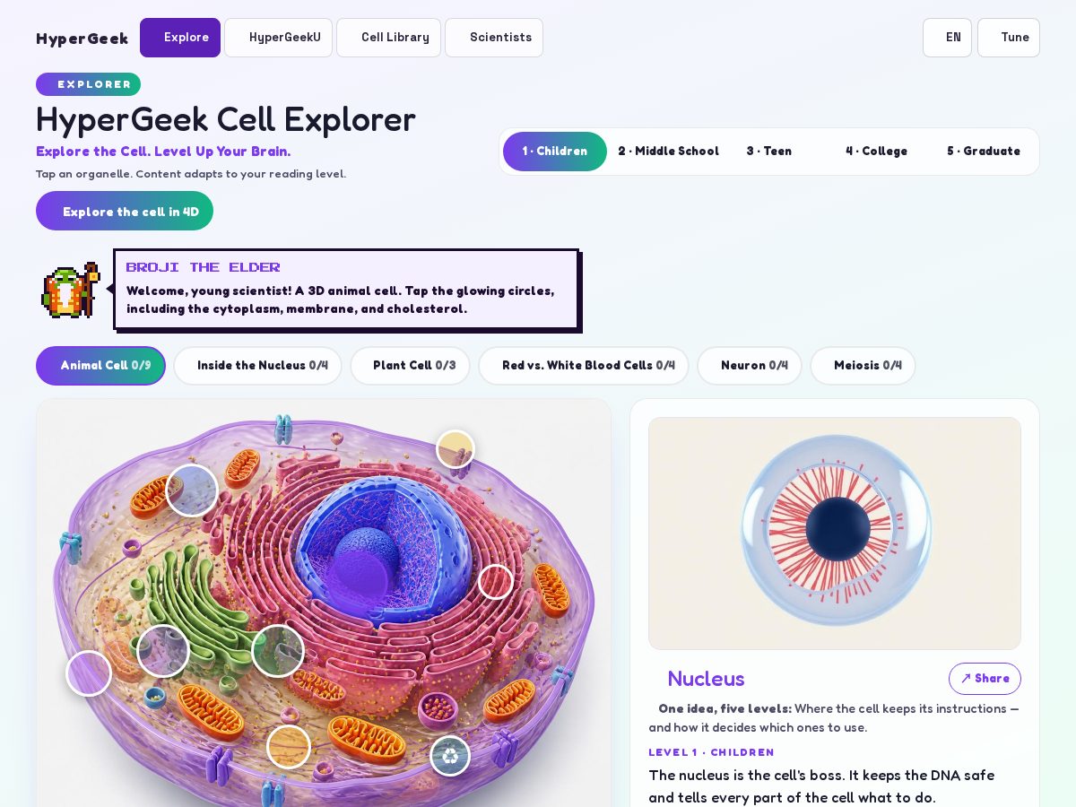 Landing-page snapshot of hypergeeku.com