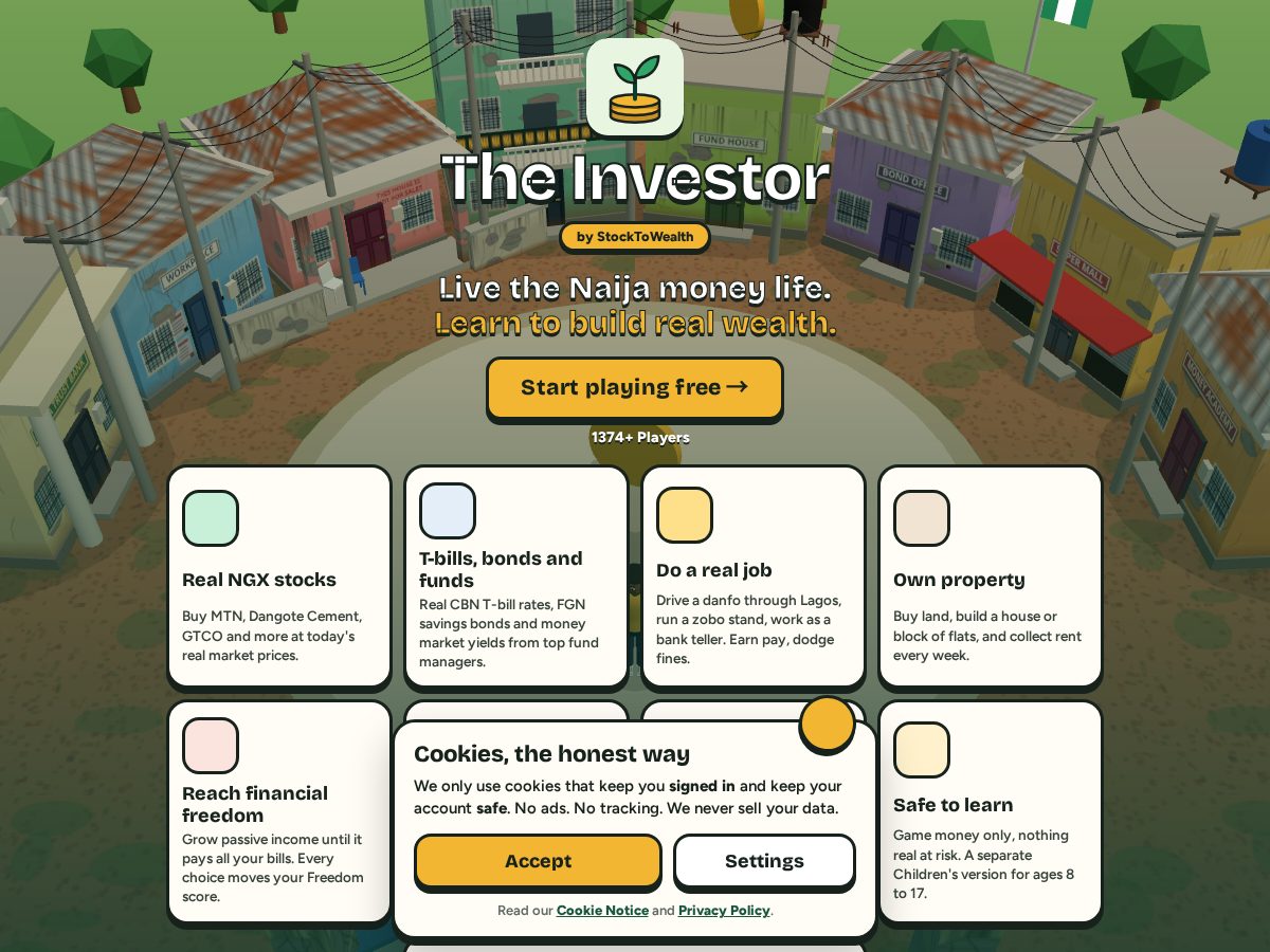 Landing-page snapshot of investorlife.app
