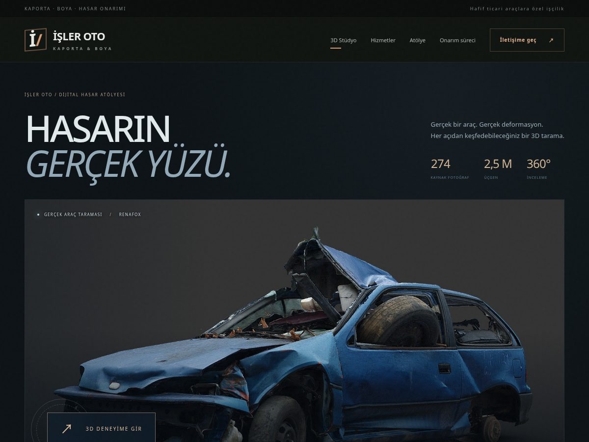 Landing-page snapshot of islerotokaporta.com