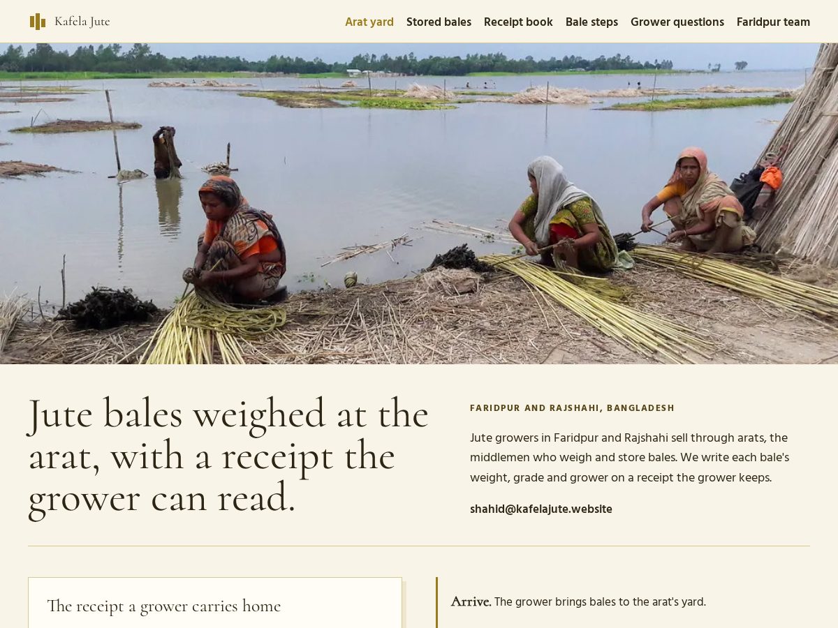 Landing-page snapshot of kafelajute.website