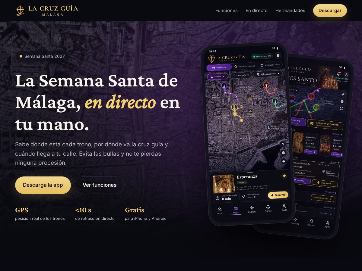 Landing-page snapshot of lacruzguia.com
