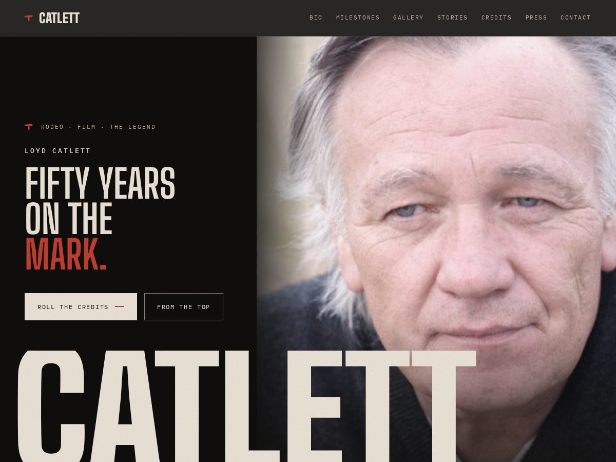Landing-page snapshot of loydcatlett.com
