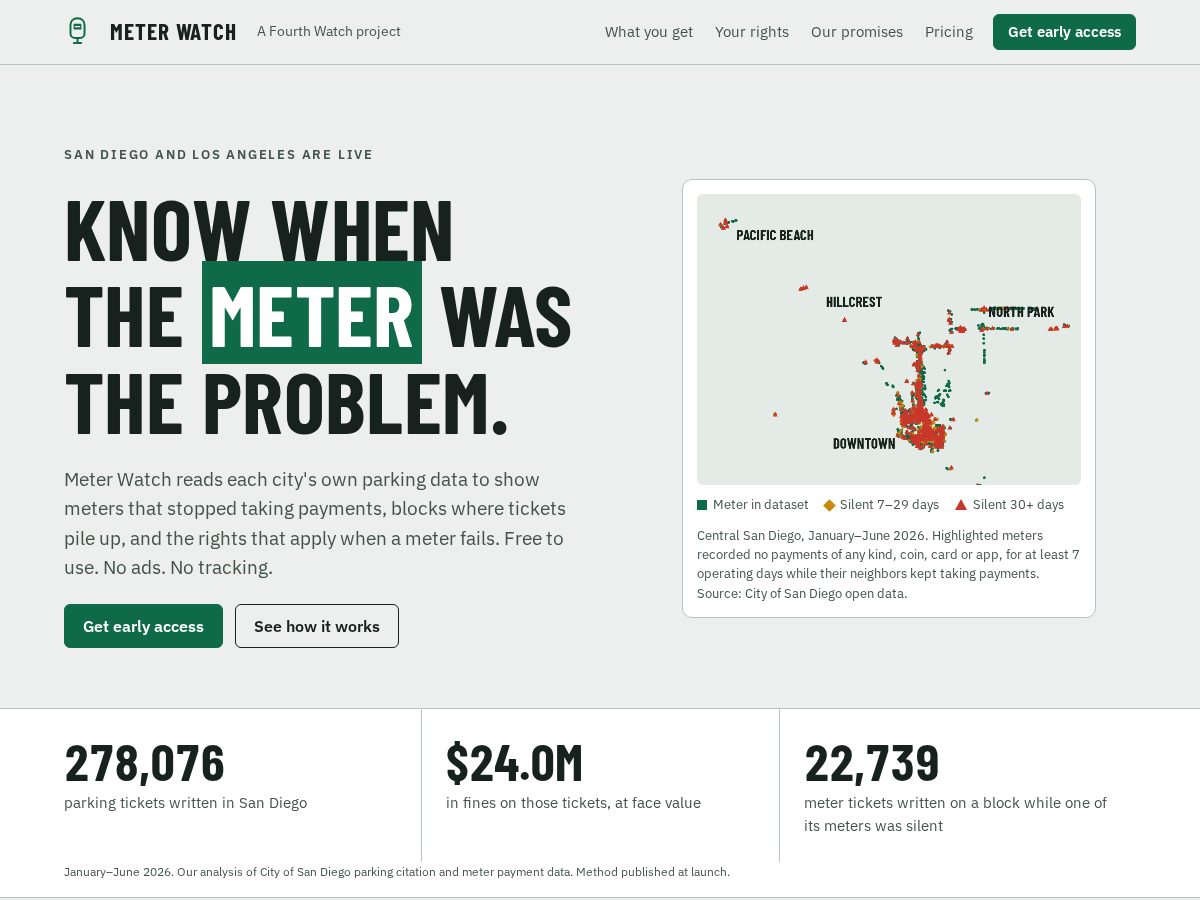Landing-page snapshot of meterwatch.app
