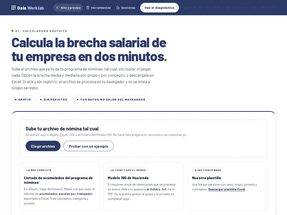 Landing-page snapshot of mibrechasalarial.com
