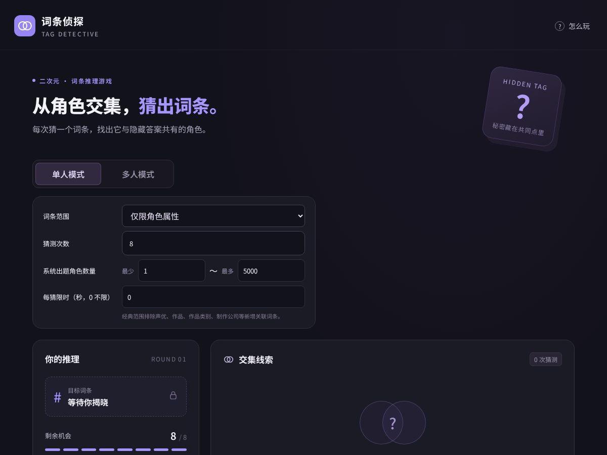Landing-page snapshot of moe-tag-detective.online