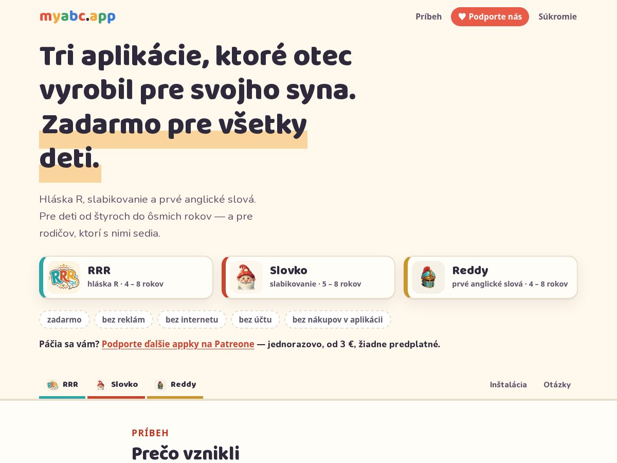 Landing-page snapshot of myabc.app