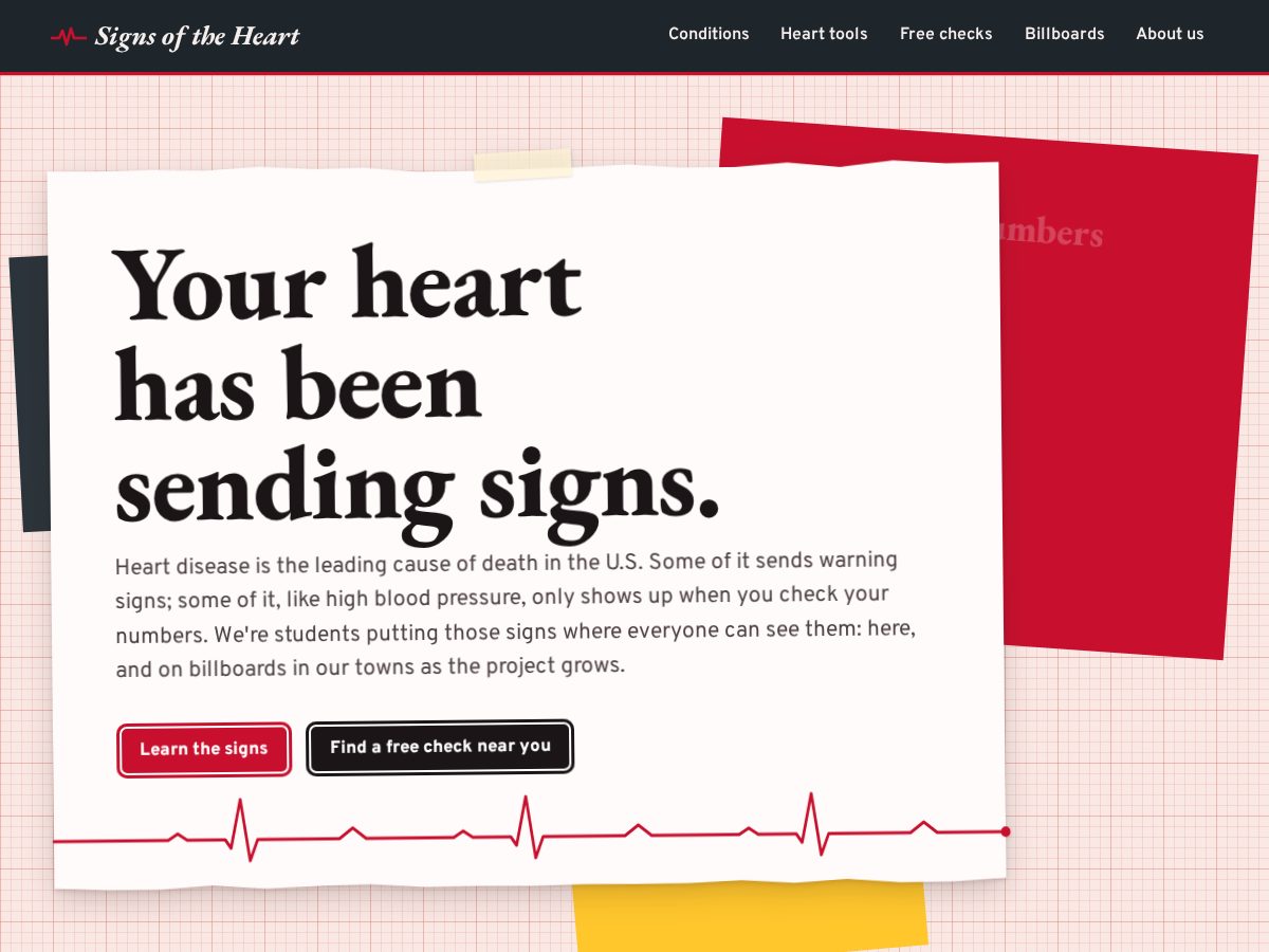 Landing-page snapshot of myheartsigns.com