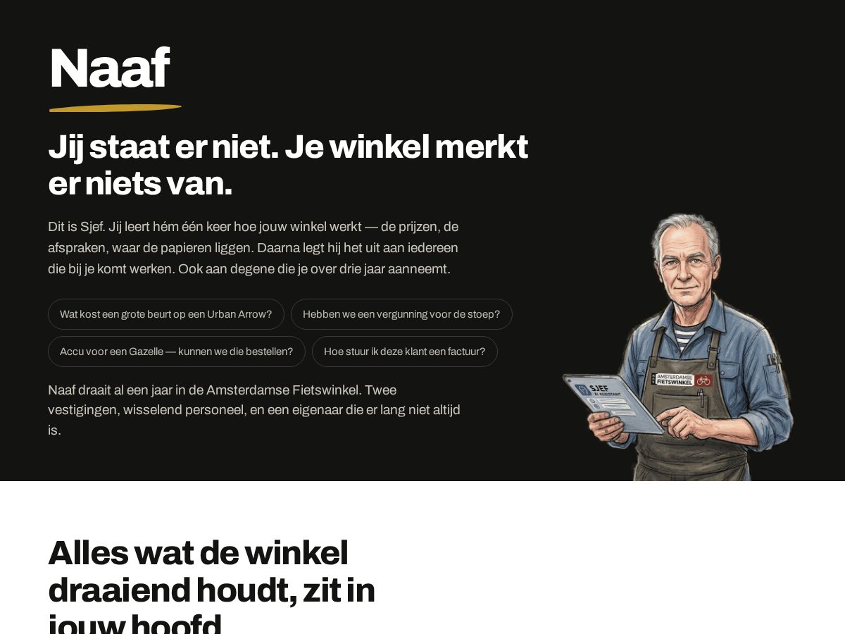 Landing-page snapshot of naaf.app