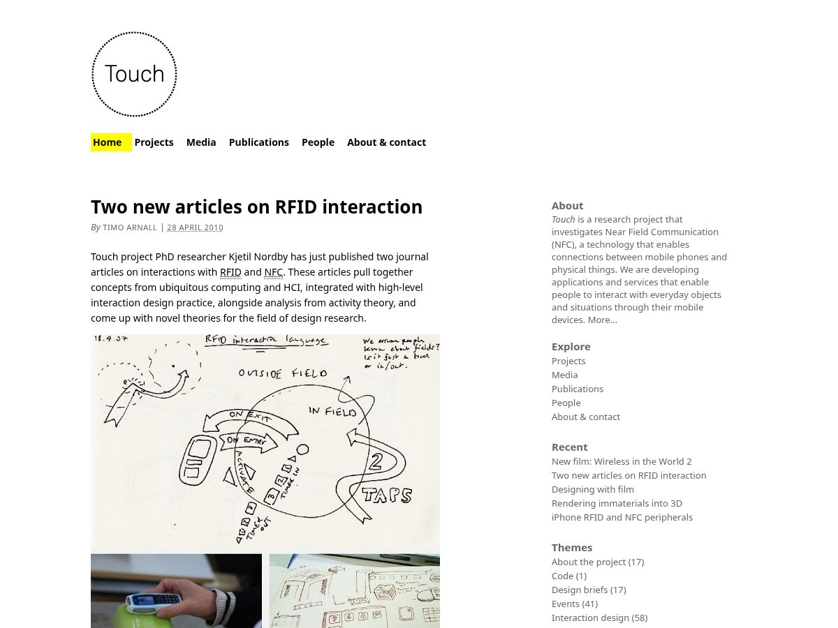 Landing-page snapshot of nearfieldarchive.org