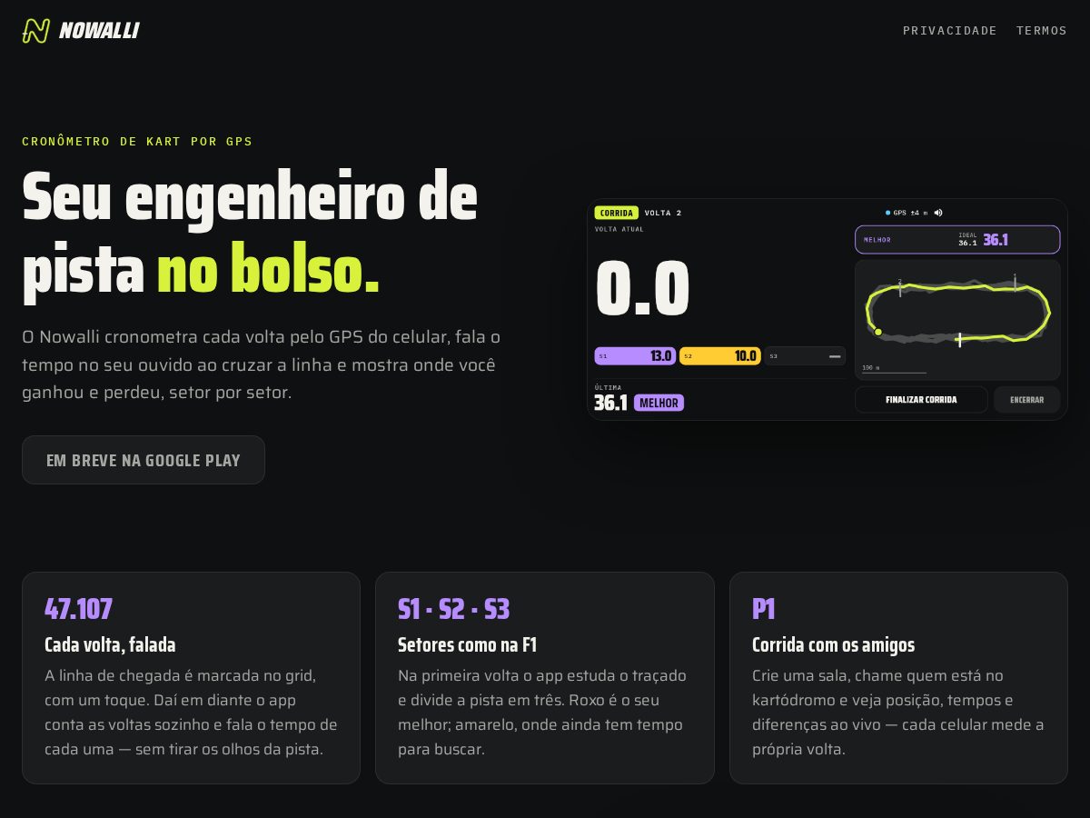 Landing-page snapshot of nowalli.com