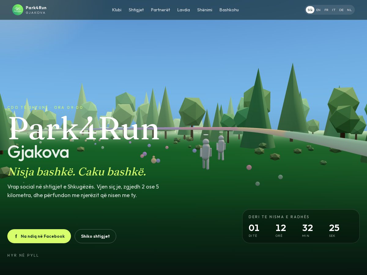 Landing-page snapshot of park4run.club