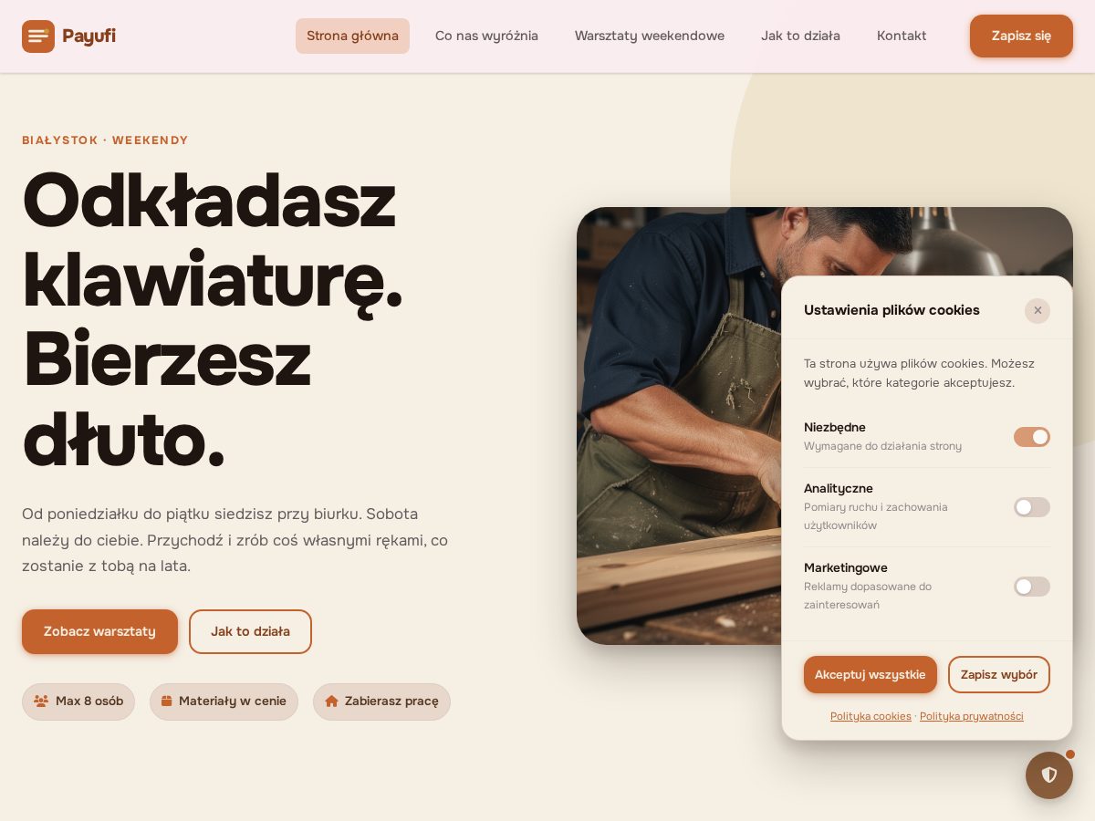 Landing-page snapshot of payufi.digital
