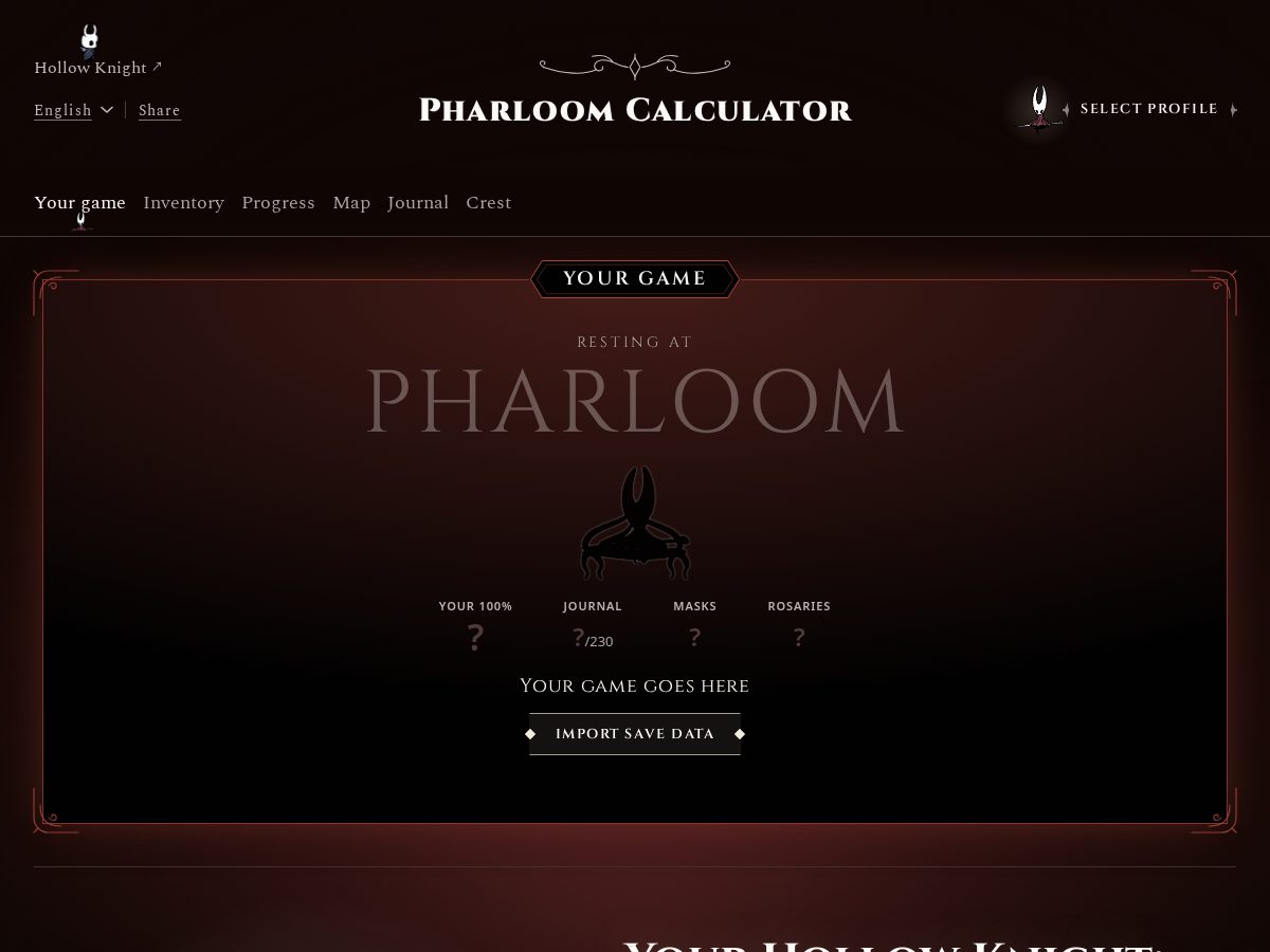 Landing-page snapshot of pharloomcalculator.com