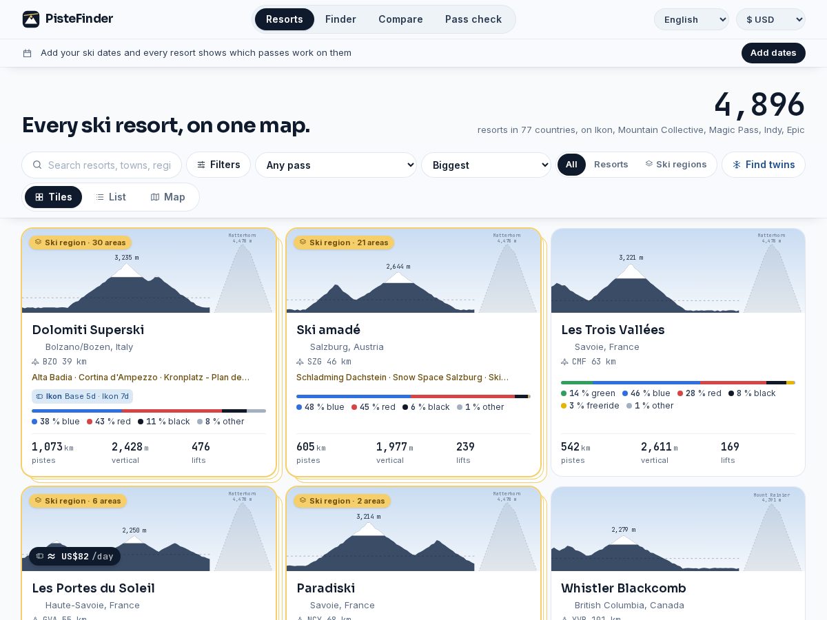 Landing-page snapshot of pistefinder.com
