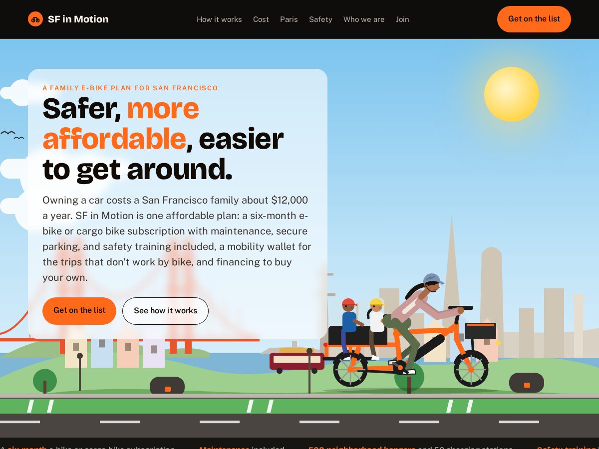 Landing-page snapshot of sfinmotion.org