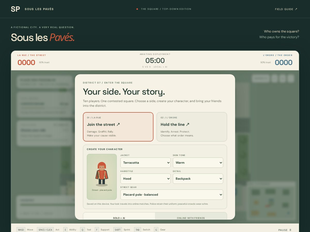 Landing-page snapshot of souslespaves.site