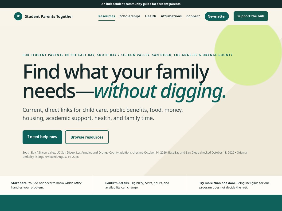 Landing-page snapshot of spten.org