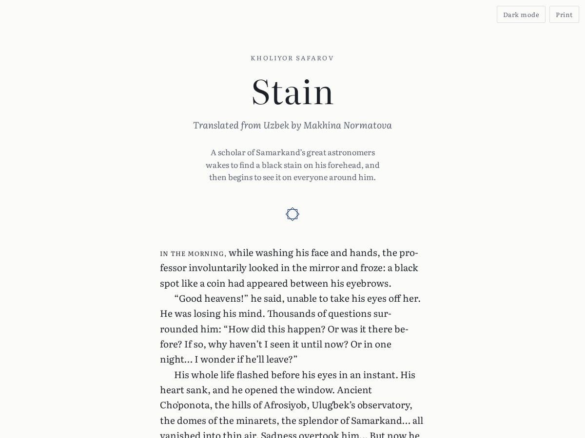 Landing-page snapshot of stainstory.com