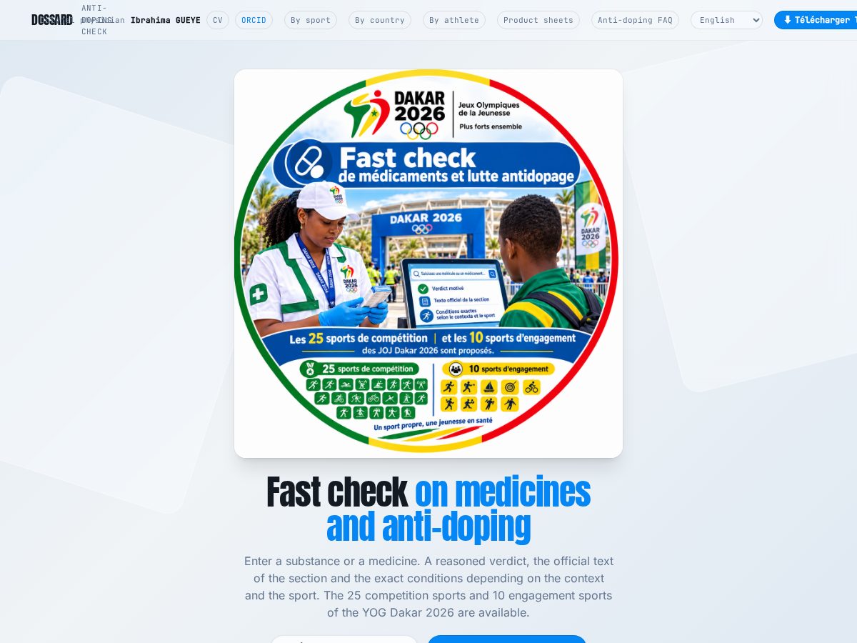 Landing-page snapshot of substance-checker.fun