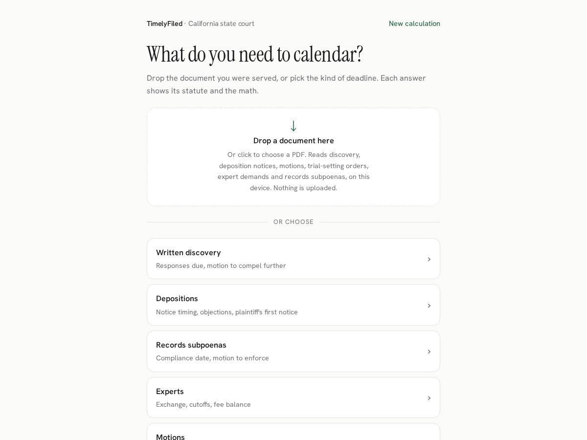 Landing-page snapshot of timelyfiled.com