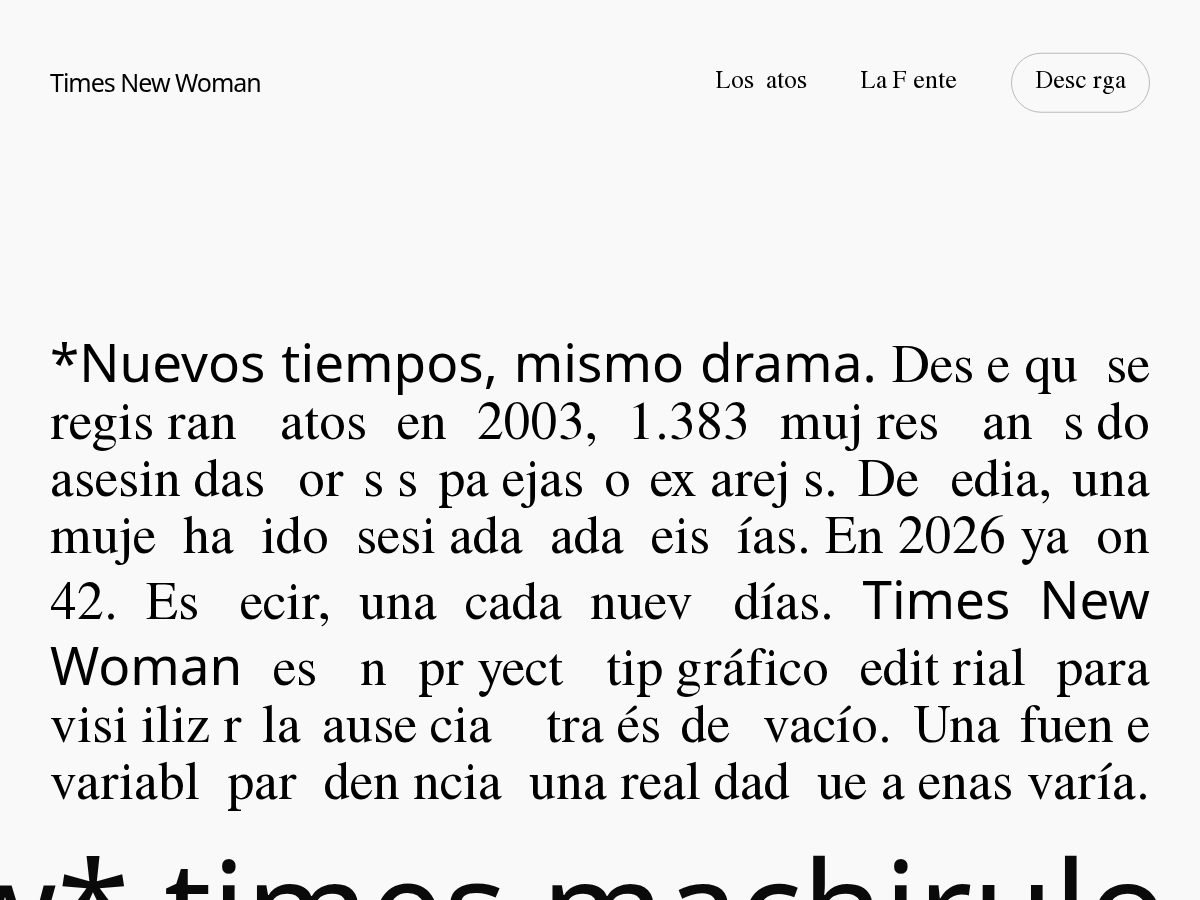 Landing-page snapshot of timesnewwoman.com
