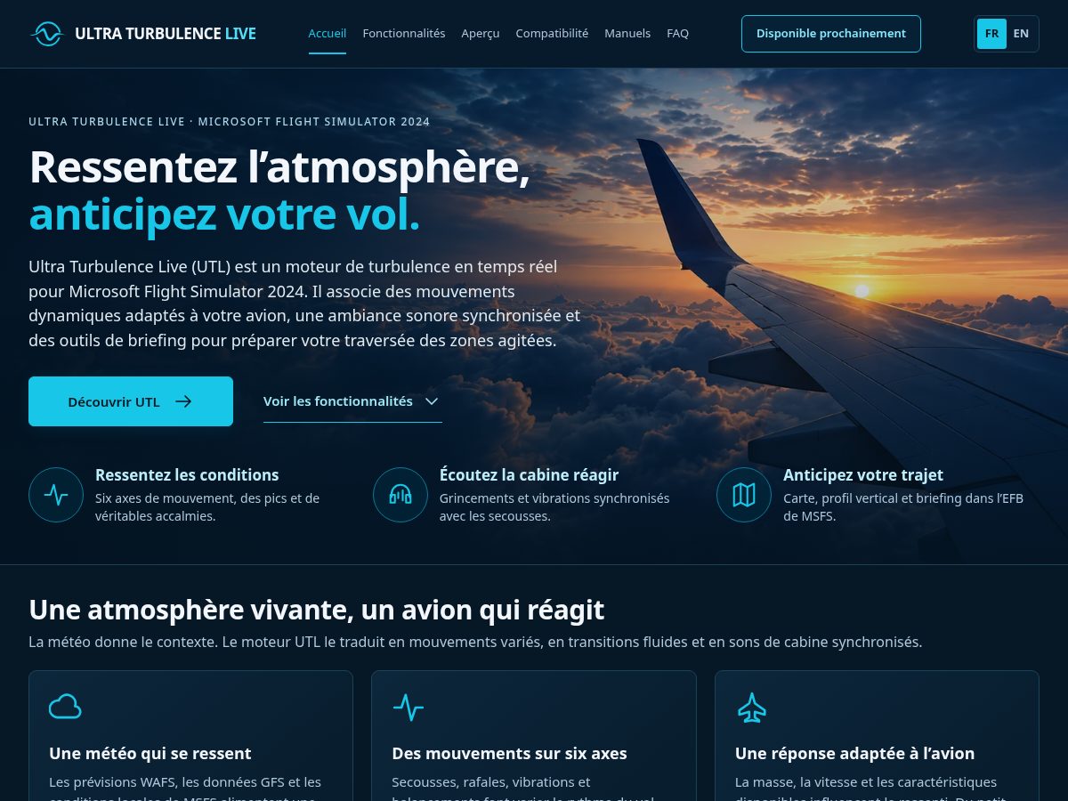Landing-page snapshot of ultraturbulence.com