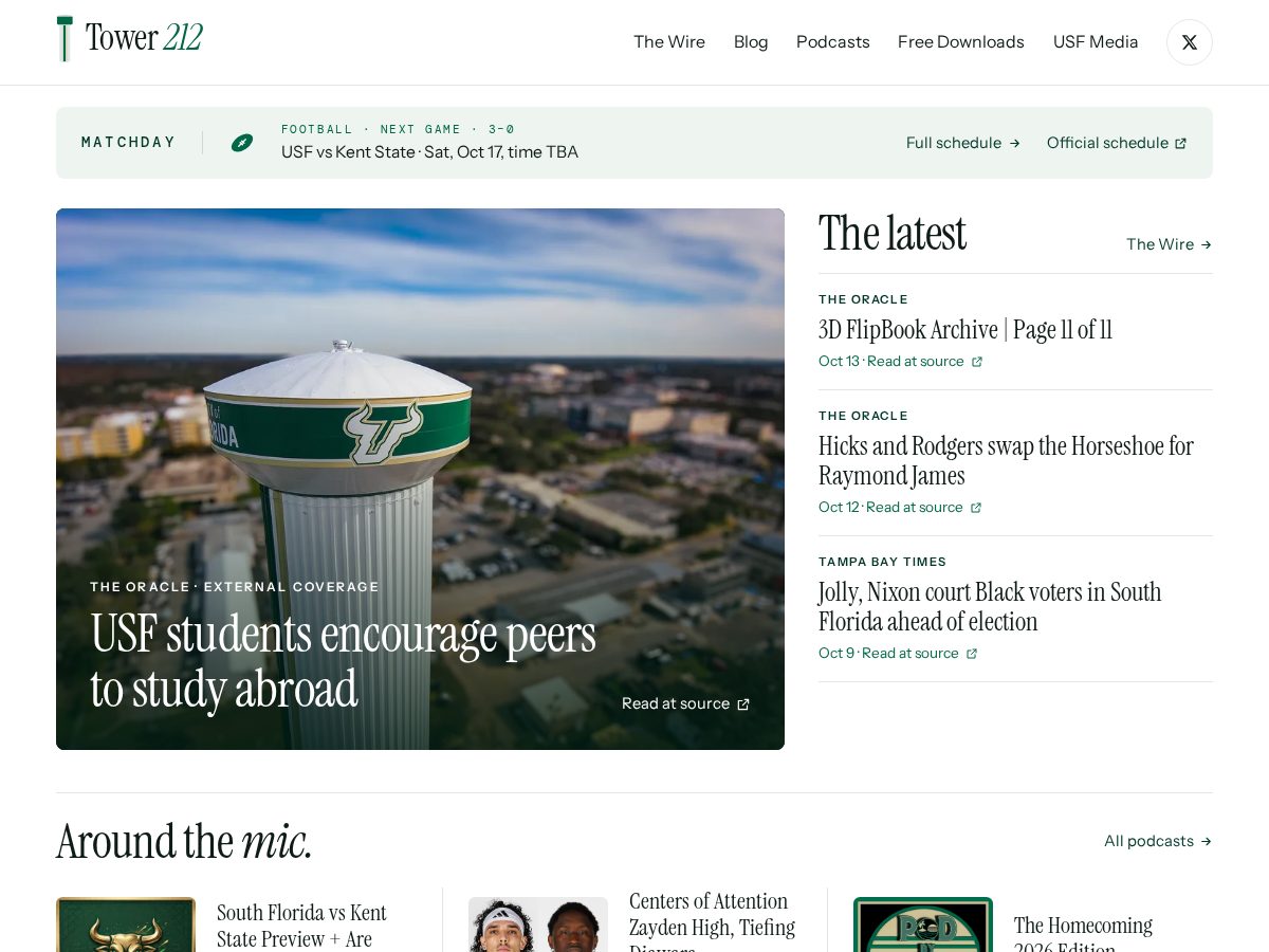 Landing-page snapshot of usftower.com