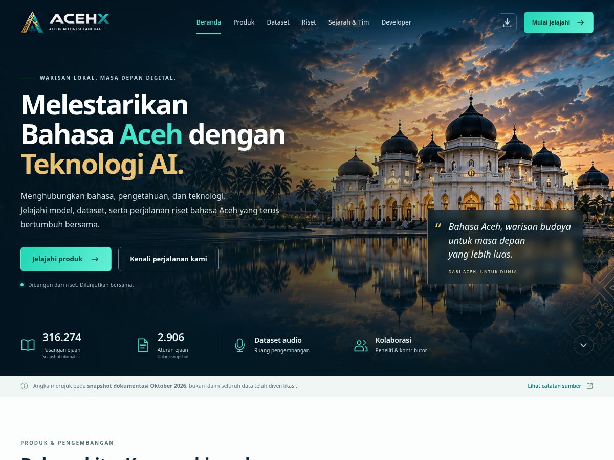 Landing-page snapshot of acehx.com