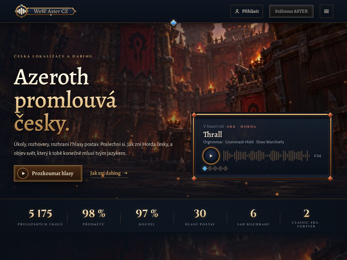 Landing-page snapshot of astercz.fun