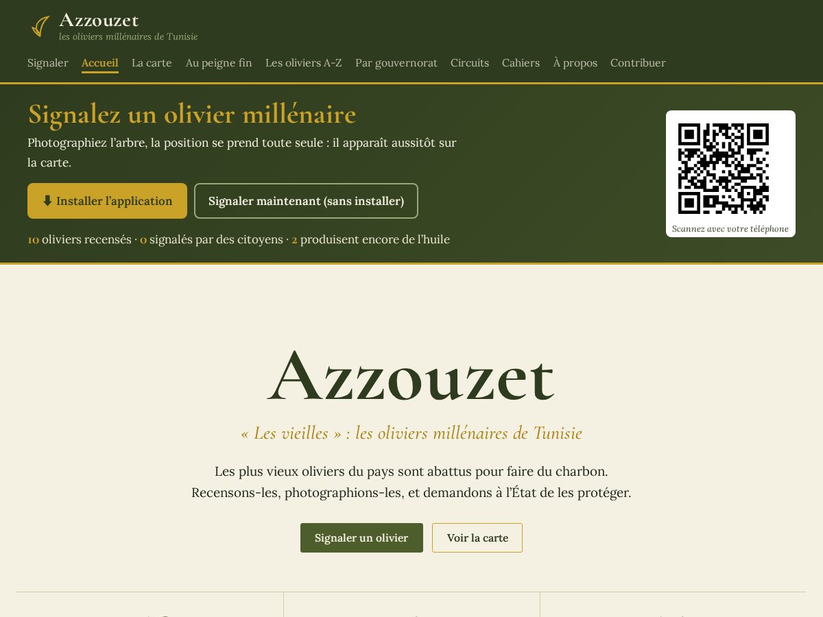 Landing-page snapshot of azzouzat.com