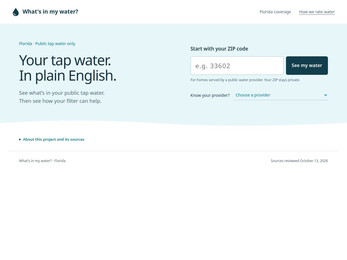 Landing-page snapshot of checkthetap.com