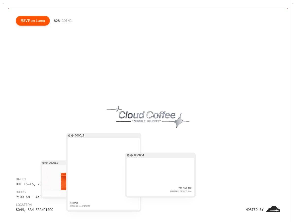 Landing-page snapshot of cloudcoffee.space
