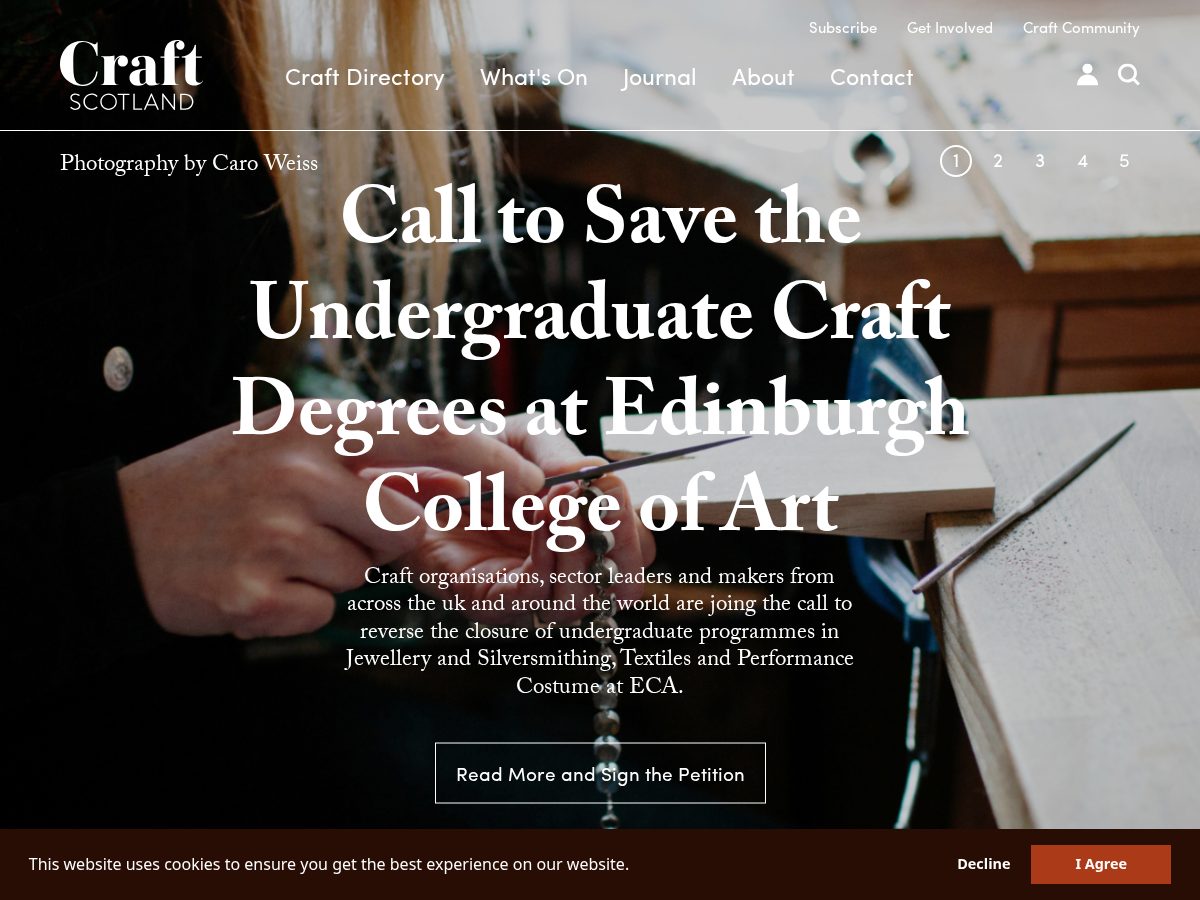 Landing-page snapshot of craftscotland.live