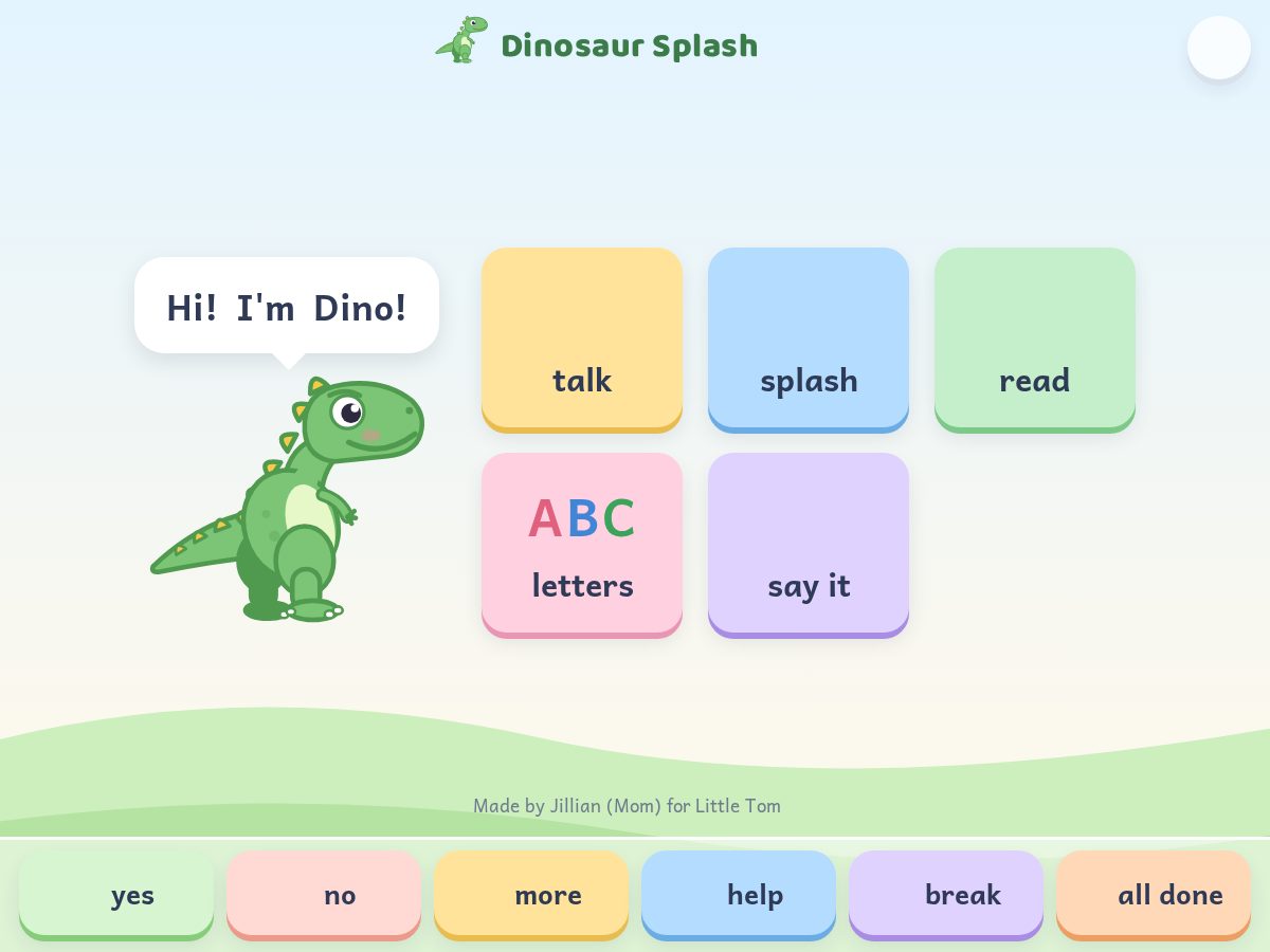 Landing-page snapshot of dinosaursplash.com