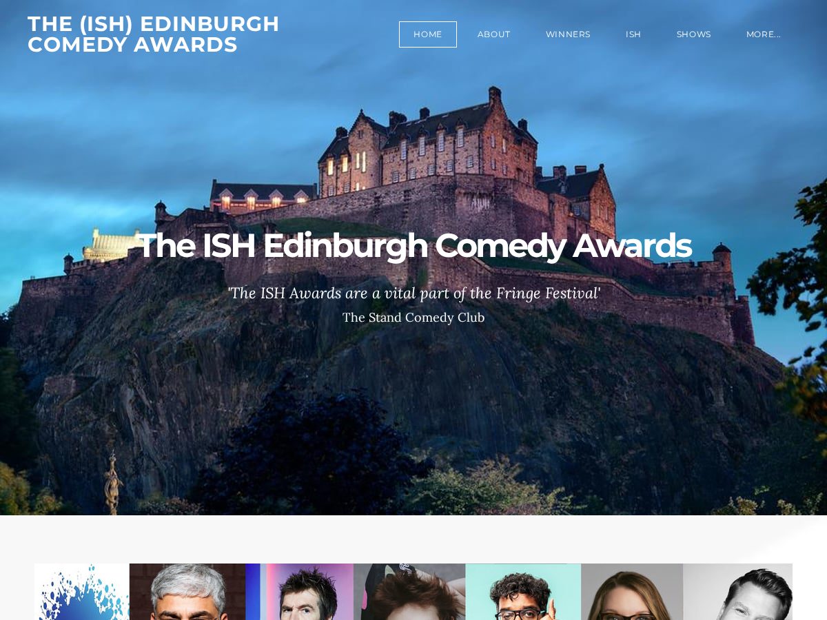 Landing-page snapshot of edinburghcomedyawards.org