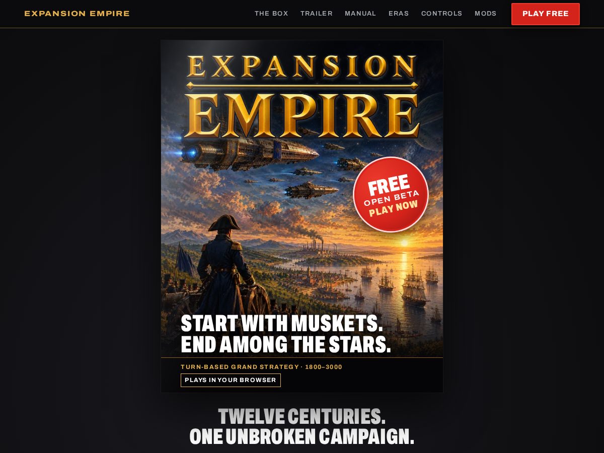 Landing-page snapshot of expansionempire.com