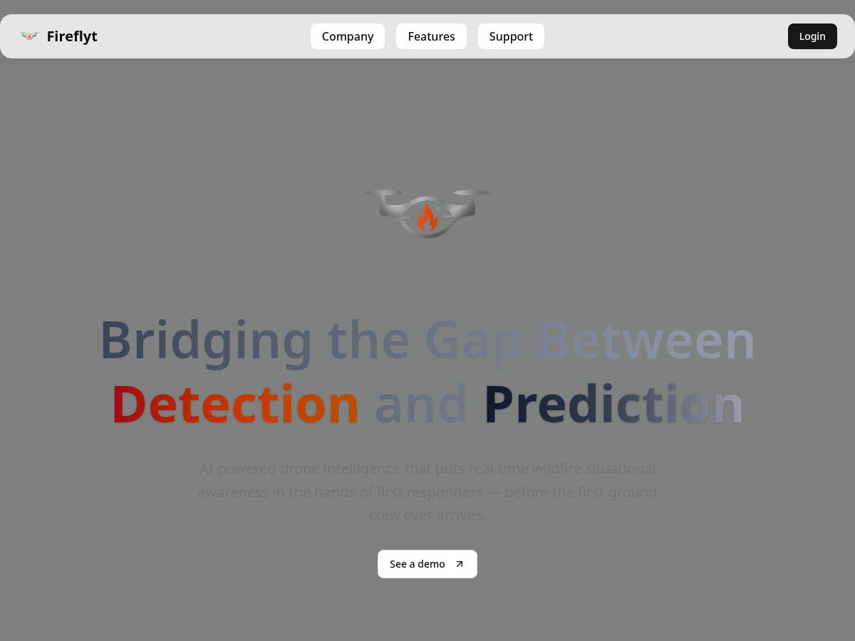 Landing-page snapshot of fireflyt.org