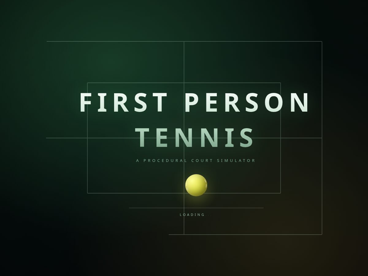 Landing-page snapshot of firstpersontennis.com