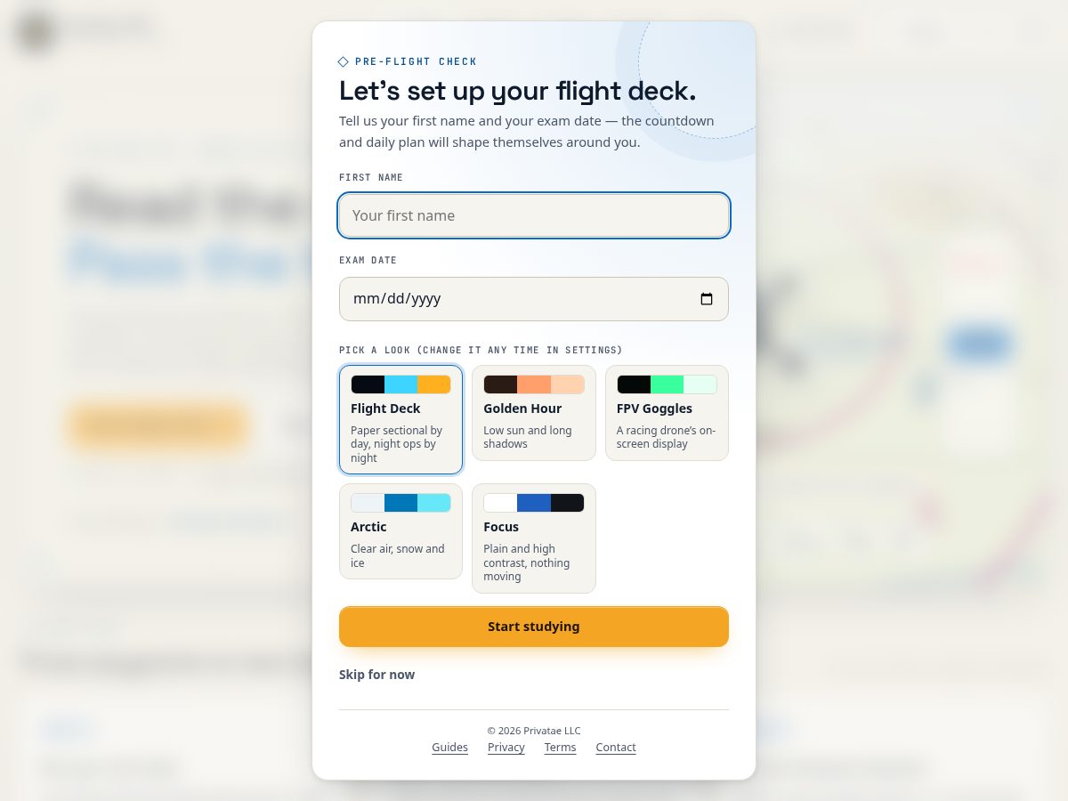 Landing-page snapshot of flypart107.com
