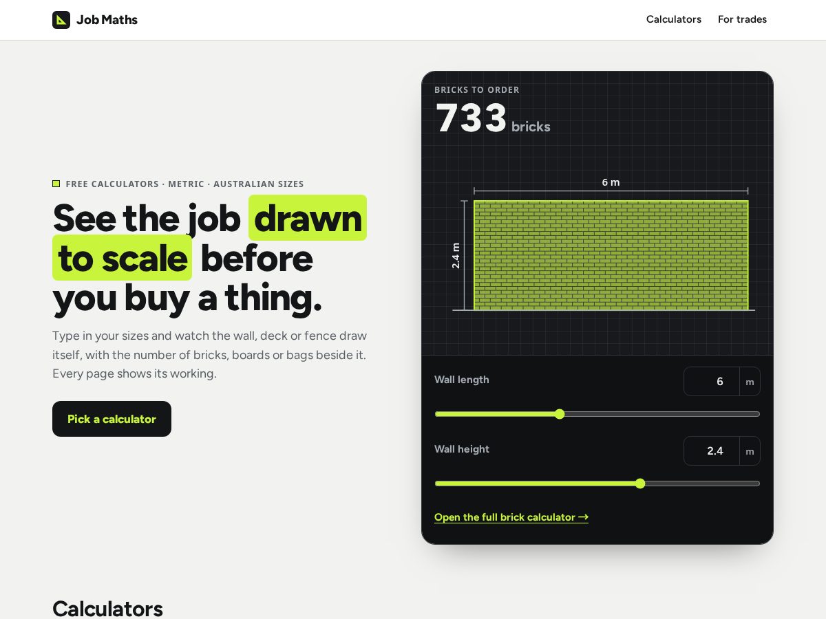 Landing-page snapshot of jobmaths.com