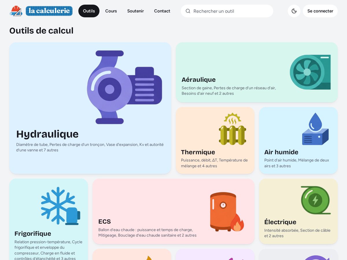 Landing-page snapshot of lacalculerie.com