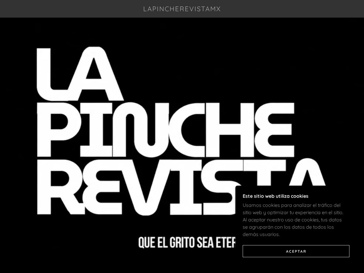 Landing-page snapshot of lapincherevistamx.com